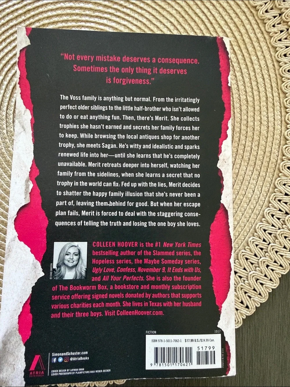 Without Merit Novel - White and Pink Cover